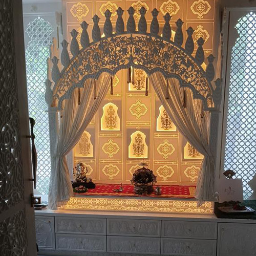 Aesthetic Four Pillar Corian Temple Manufacturers in Pune