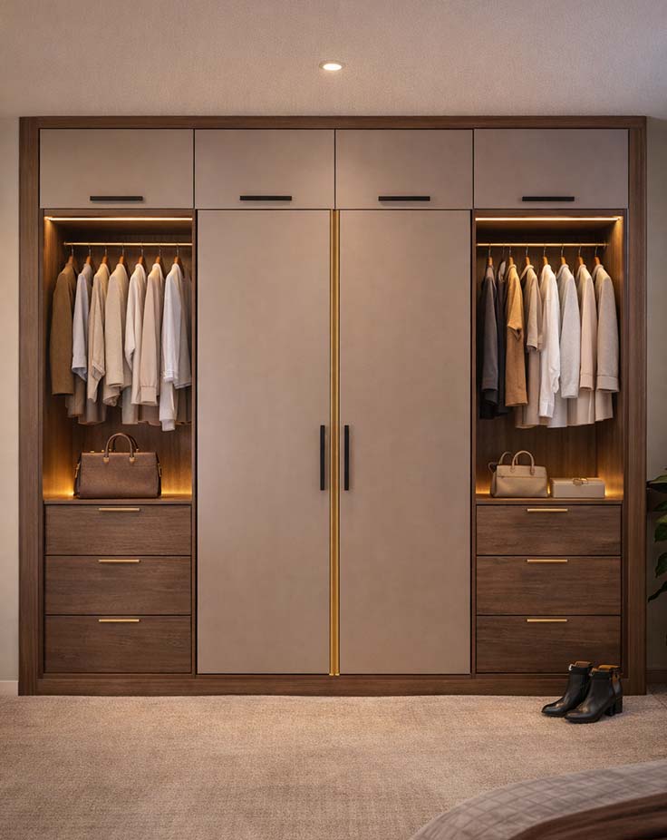 4 Doors Modular Wardrobe Manufacturers in Pune
