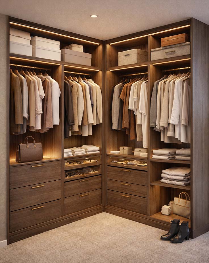 Corner Modular Wardrobe Manufacturers in Pune