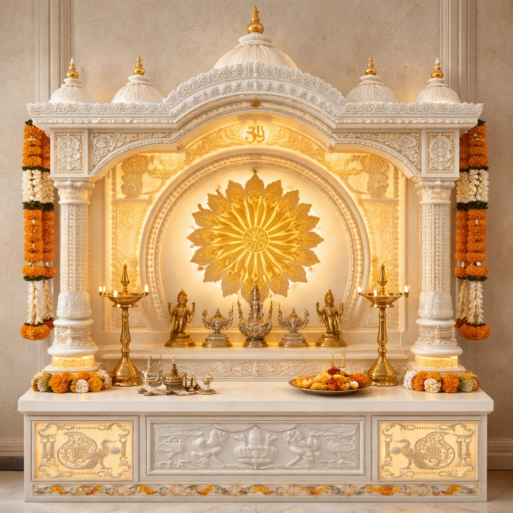 Corian Temple With Double Ceiling Manufacturers in Pune