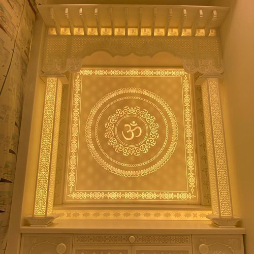 Wall Mounted Corian Mandir Manufacturers in Pune