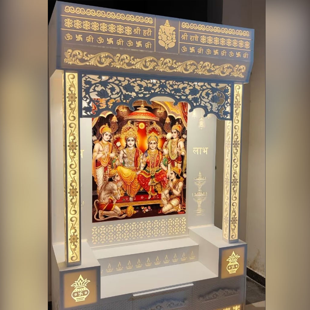 Ram Darbar 3D Corian Mandir Manufacturers in Pune